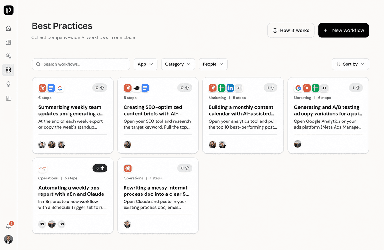 AI workflows library